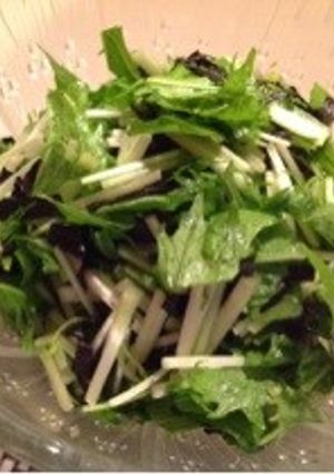 水菜と海苔のアジアンサラダ[覚書]-レシピのメイン写真