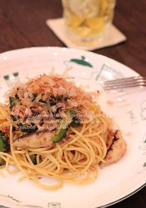 カフェ風☆ゴーヤチャンプルー風パスタ-レシピのメイン写真