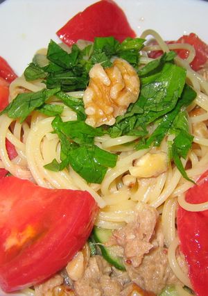 くるみとツナの冷たいパスタ-レシピのメイン写真