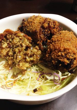 満腹！がっつりカツのライスコロッケ-レシピのメイン写真