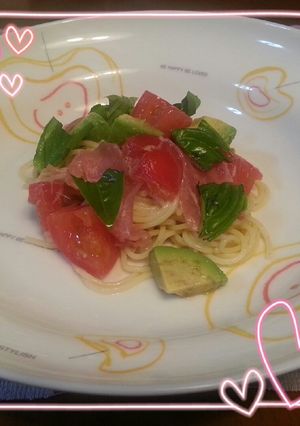 冷製パスタ★わたし流★夏バテにも♡-レシピのメイン写真