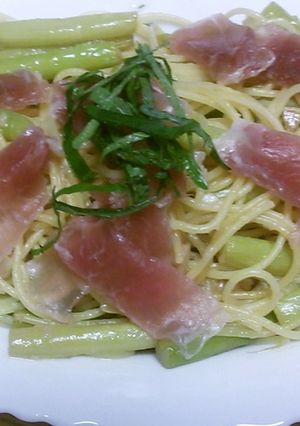 生ハムとアスパラのパスタ-レシピのメイン写真