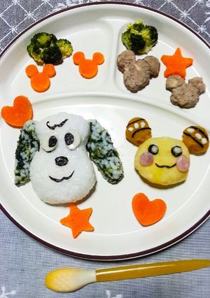 １歳お誕生日プレート♪ワンワンとうーたん-レシピのメイン写真