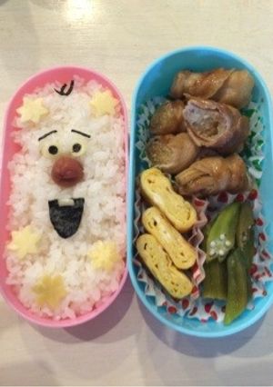 簡単☆オラフ弁当-レシピのメイン写真