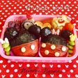 簡単キャラ弁☆ミッキー&ミニーおにぎり♪