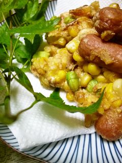 ウイニーととうもろこしのかき揚げ-レシピのメイン写真