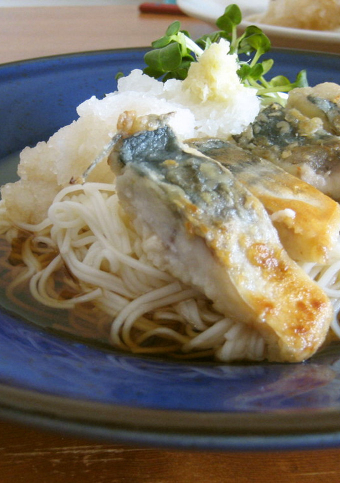 夏はぶっかけおろし☀冷やし焼さばそうめん-レシピのメイン写真