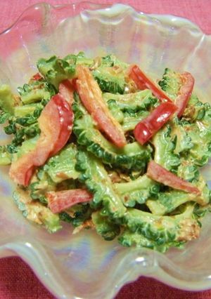 ゴーヤとパプリカで❤夏野菜サラダ❤-レシピのメイン写真