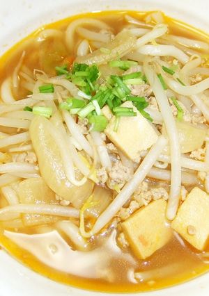 残った高野豆腐カレーで‥カレーうどん♪-レシピのメイン写真