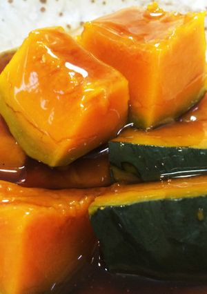 ウチの かぼちゃの煮物♡-レシピのメイン写真