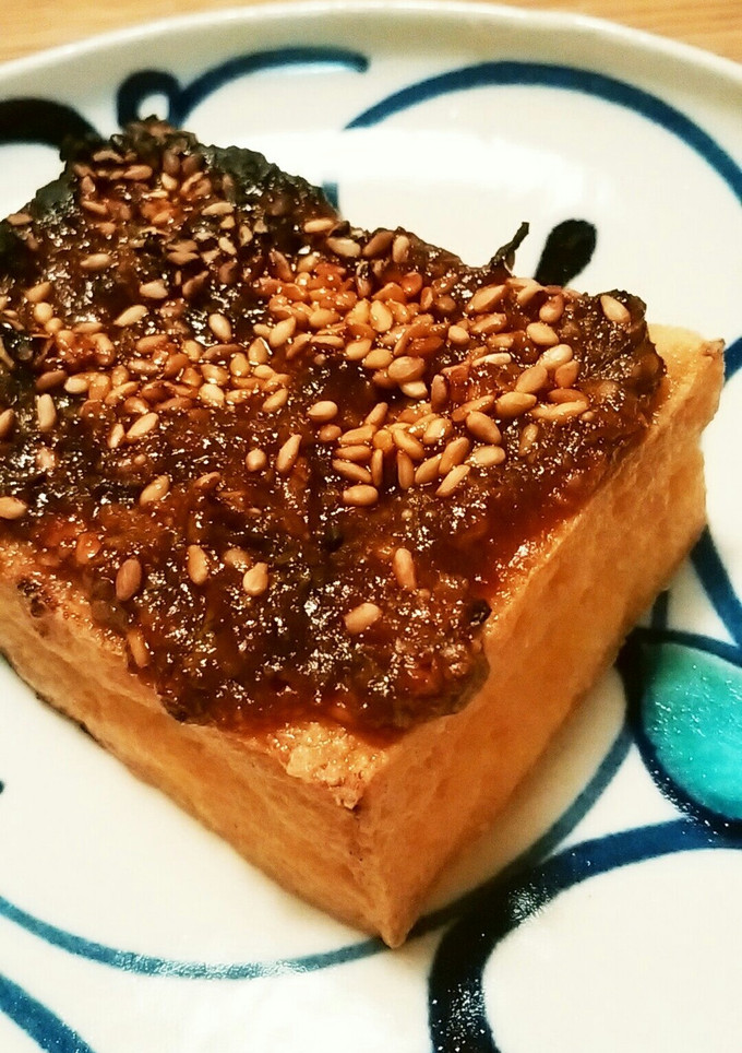 簡単☆厚揚げ豆腐の梅味噌焼き-レシピのメイン写真