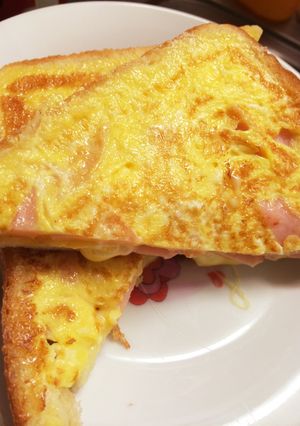 朝ごはん＊ハムエッグトースト＊-レシピのメイン写真