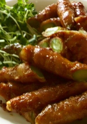 豚バラアスパラ巻き照焼き-レシピのメイン写真