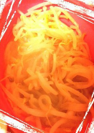 材料３つ♪レンジでモヤシナムル-レシピのメイン写真