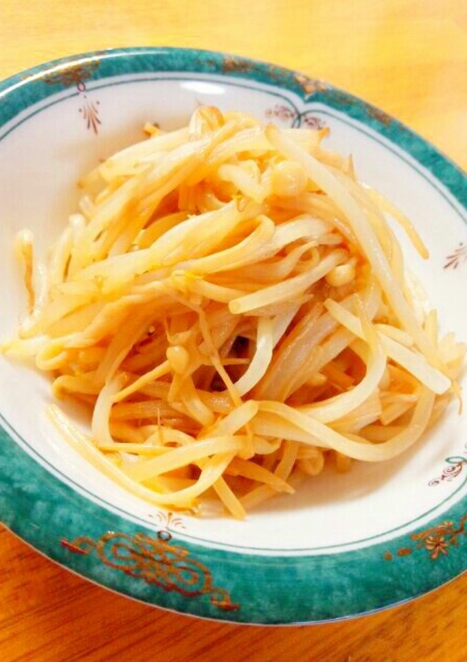 酢醤油万歳♪もやしえのき炒め-レシピのメイン写真