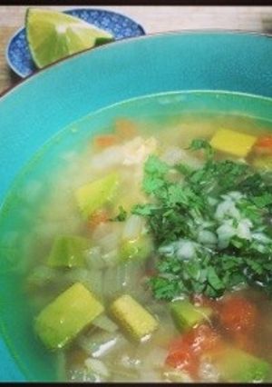 アボガドとチキンのメキシカン•スープ-レシピのメイン写真