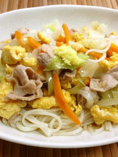 野菜炒めの麺-レシピのメイン写真
