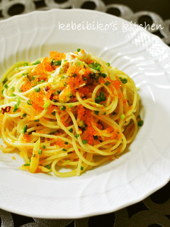 とびっこのオイル系和風パスタ-レシピのメイン写真