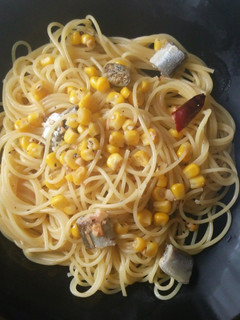 ししゃもペペロンチーノパスタ-レシピのメイン写真