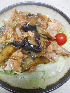 豚小間切肉と茄子の豚茄子丼-レシピのメイン写真