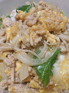 早くて簡単!鶏そぼろ親子丼-レシピのメイン写真