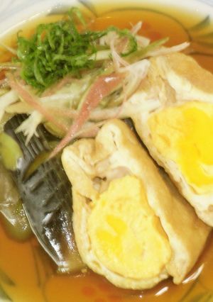 玉子巾着と茄子の煮びたし-レシピのメイン写真