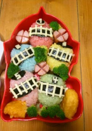トッキュウジャー おにぎり キャラ弁-レシピのメイン写真