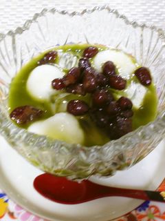 寒天&塩白玉の冷製抹茶-レシピのメイン写真