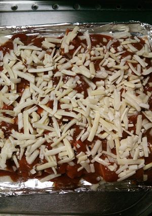 子供と一緒にトースターで簡単豆腐入りピザ-レシピのメイン写真