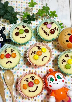 ☆おやつに簡単♪アンパンマン蒸しパン☆-レシピのメイン写真