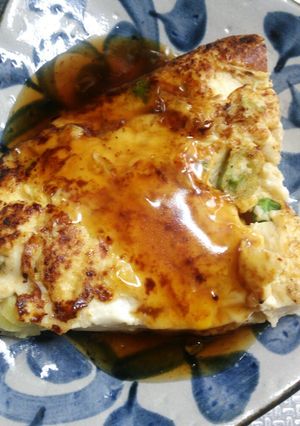 厚揚げと豆腐入り玉子焼きあんかけ-レシピのメイン写真