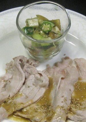 豚ロースの冷しゃぶと夏野菜添え-レシピのメイン写真