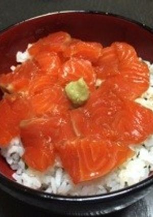 サーモンの漬け丼-レシピのメイン写真
