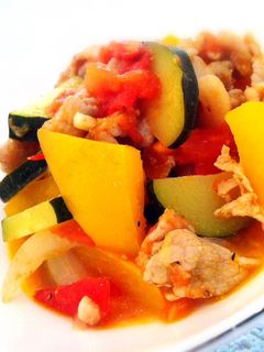 夏野菜と豚肉の白ワイン煮-レシピのメイン写真