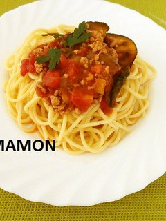 ✿とまモンの豚肉とナスのトマトパスタ✿-レシピのメイン写真