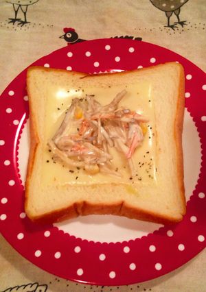とろっと時短トースト-レシピのメイン写真