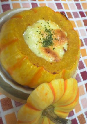 可愛いなぁ♡パンプキングラタン♡-レシピのメイン写真