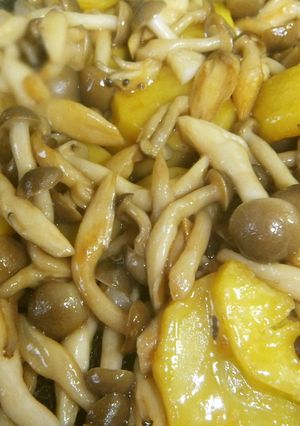 ジャガイモとキノコの醤油バター炒め-レシピのメイン写真