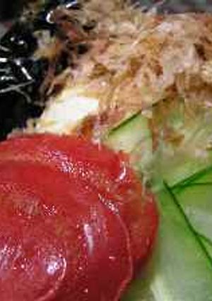 揚げナスと夏野菜の冷奴-レシピのメイン写真