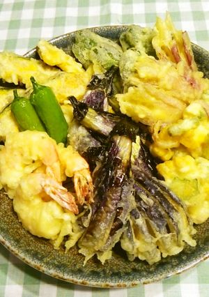 お盆&お彼岸!天ぷら盛り合わせ♪-レシピのメイン写真