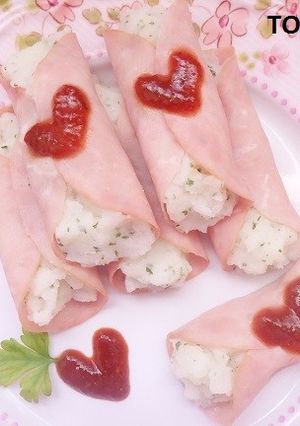 ✿とまモンの超簡単ハムじゃがロール✿-レシピのメイン写真