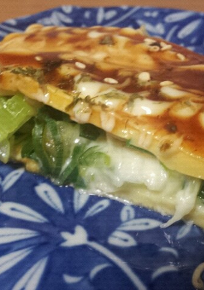 チーズ入りでとろ～りねぎ焼き♪-レシピのメイン写真