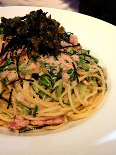バター醤油味の明太&高菜パスタ-レシピのメイン写真