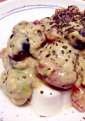 豆腐の茄子とアボカドサーモン-レシピのメイン写真