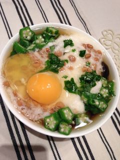 ヘルシー!とろろオクラ納豆うどん-レシピのメイン写真