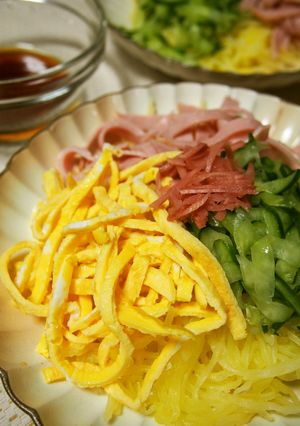 そうめん南瓜で♪フェイク冷やし中華-レシピのメイン写真
