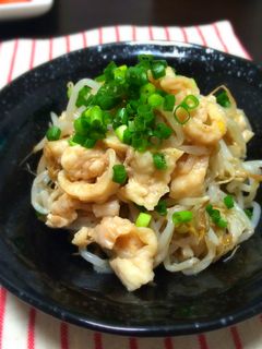 鶏皮ともやしのポン酢和え-レシピのメイン写真