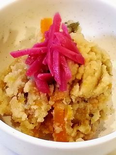 残ったおからの煮物に紅生姜-レシピのメイン写真
