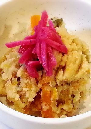 残ったおからの煮物に紅生姜-レシピのメイン写真