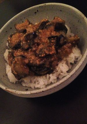 なす 甘味噌丼【覚書】-レシピのメイン写真